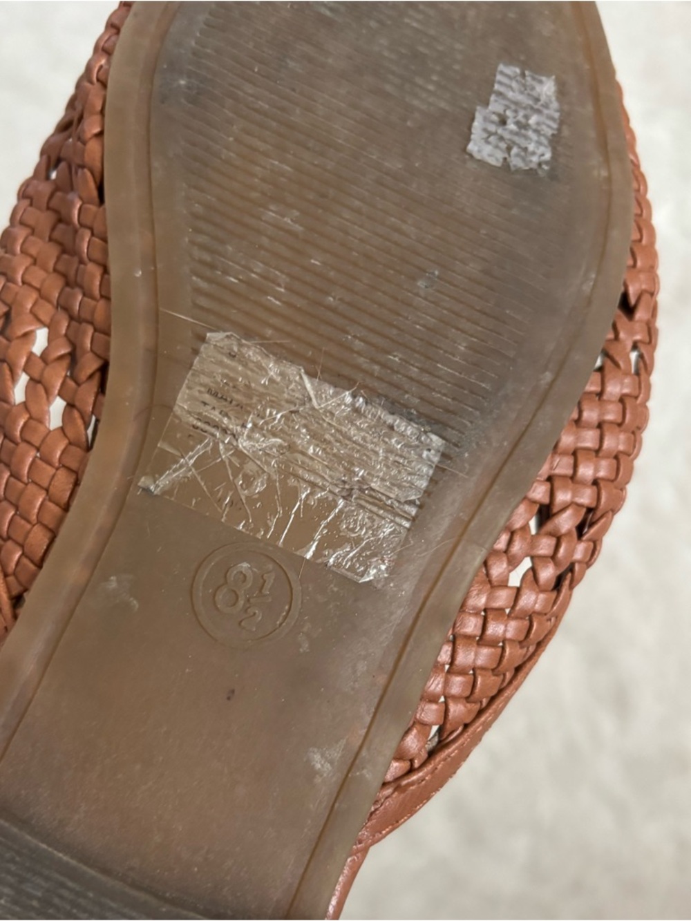 Universal Thread Cottagecore Brown Woven Pointed Toe Slip On Mules - Picture 4 of 4